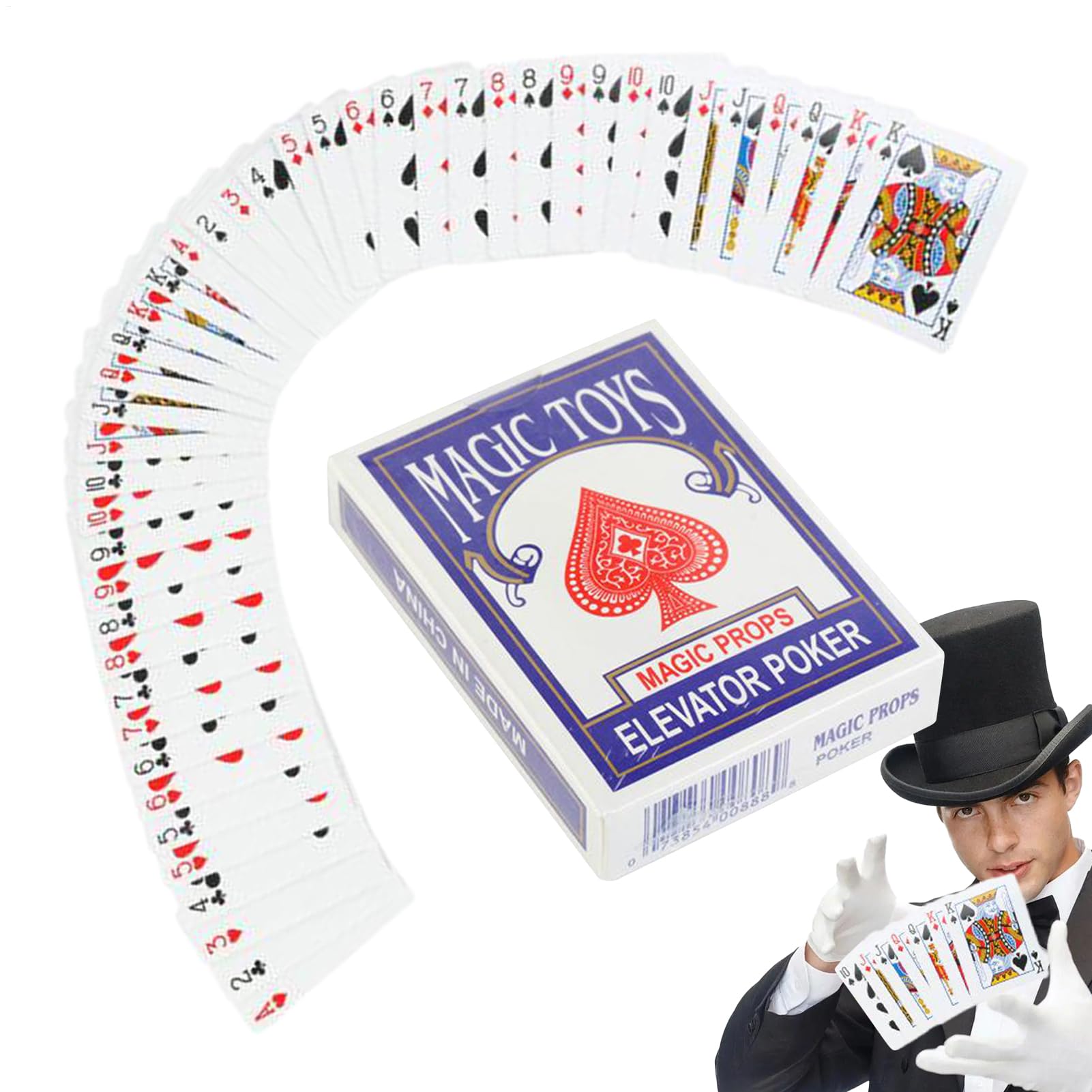 Magiczne karty | Talie pokerowe dla czarodziejów, akcesoria do sztuczek z bliska na pokazach, spotkaniach i pokazach ulicznych lub scenicznych