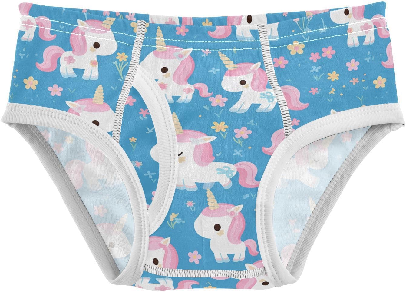 visesunny Boys Training Underwear Blue Cute Unicorn Breathe Cotton Potty Briefs Size 2T-8Y for Toddler