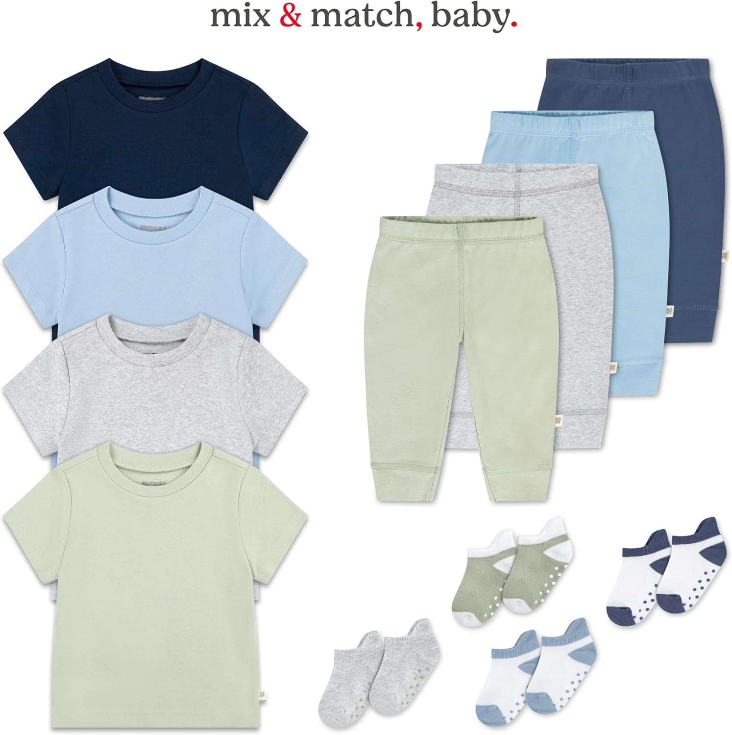 HUGGIES Baby Basic T-Shirt (4-Pack) - Image 2