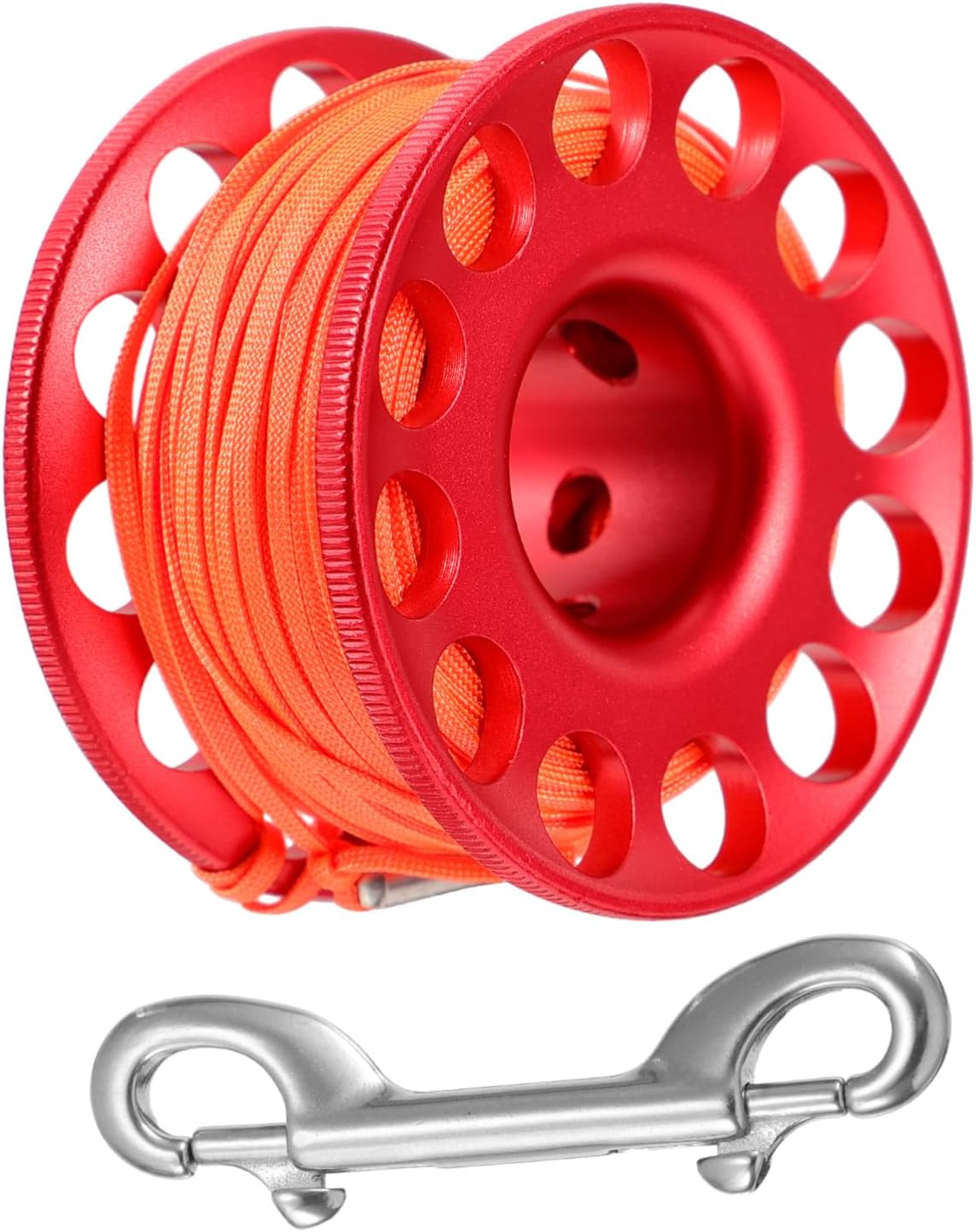 Sosoport Scuba Diving Spool with Durable Guide Line Signal Buoy Reel for Cave and Technical Diving Easy to