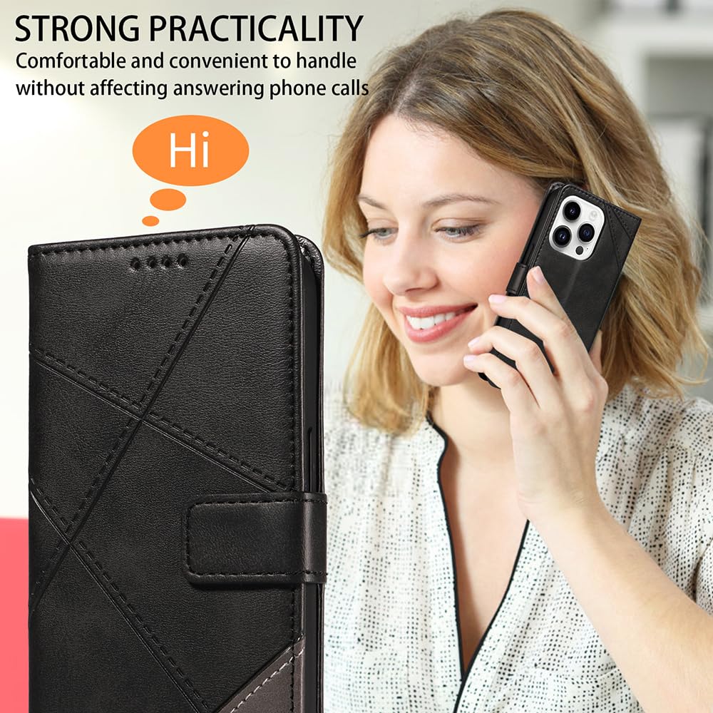 SIENIANLINE Custodia per Xiaomi Redmi A3 / A3x - Portafoglio in Pelle a Libro Con Porta Carte, Flip Case Protettiva