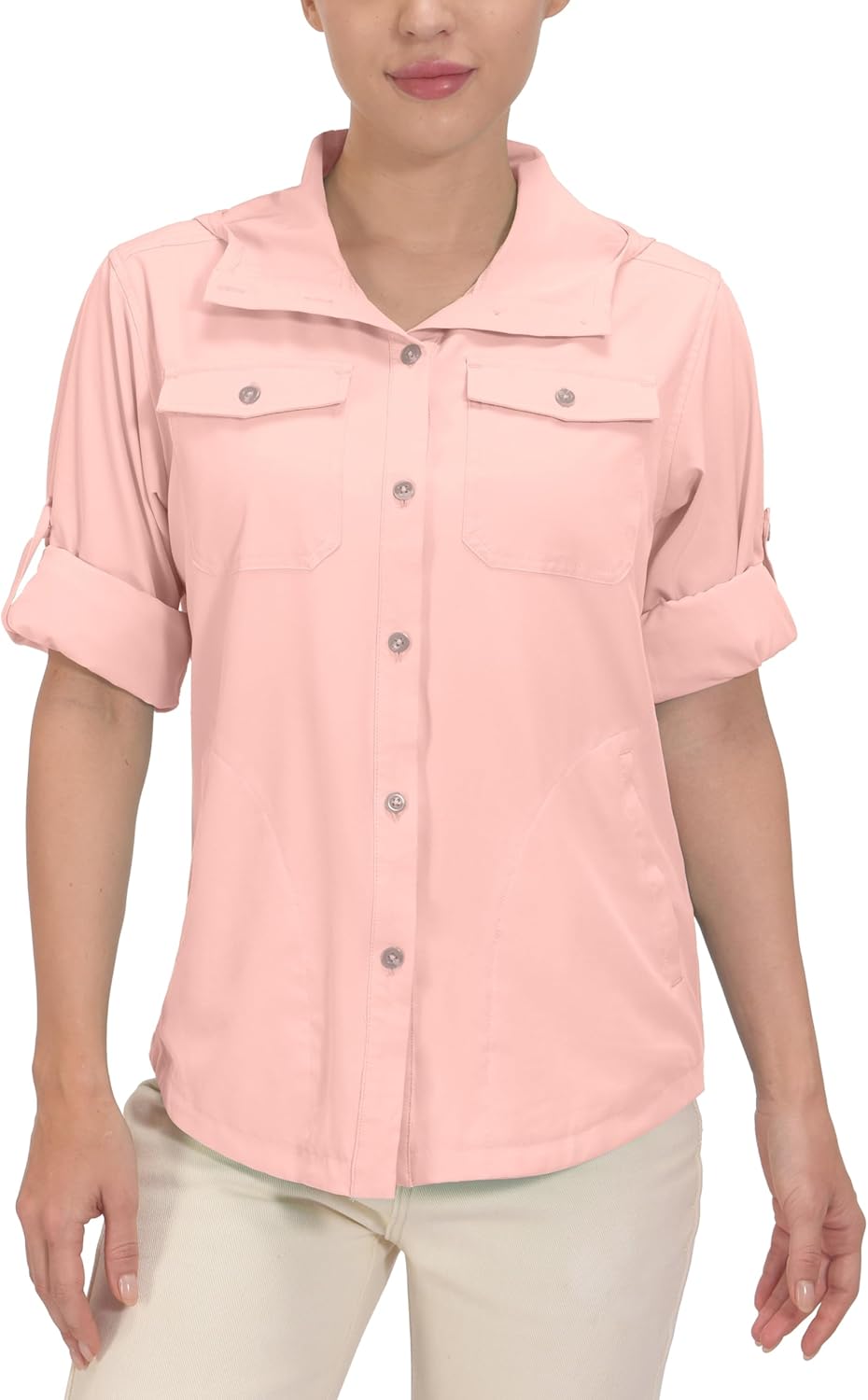 Little Donkey Andy Women's Hoodie Long Sleeve Shirt UPF 50+ Sun Protection Outdoor Quick Dry Fishing Hiking Shirts