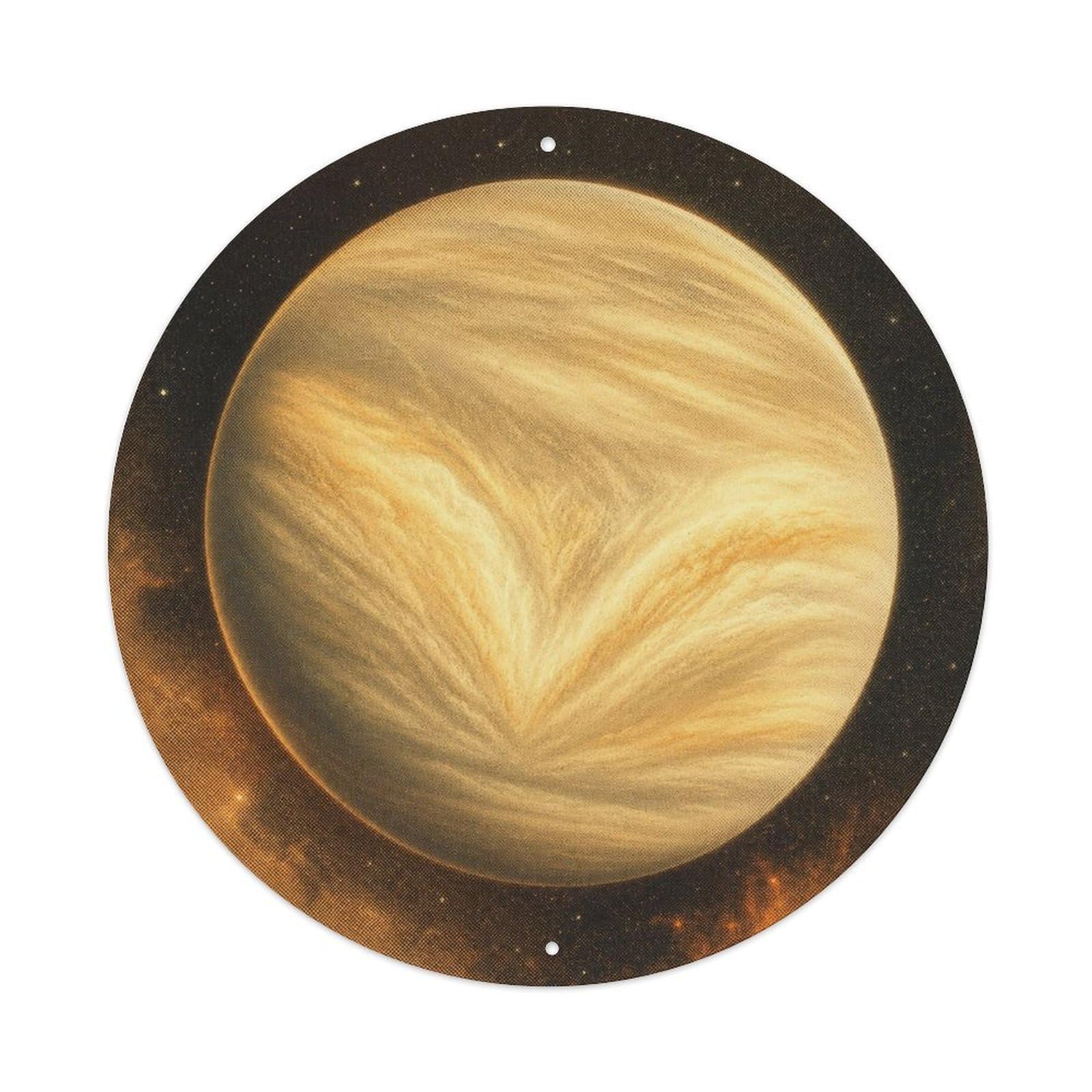 Odgynaw 8X8inch(20X20cm) Cosmic Venus Planet Deep Space Starry Sky Observatory Metal Tin Sign