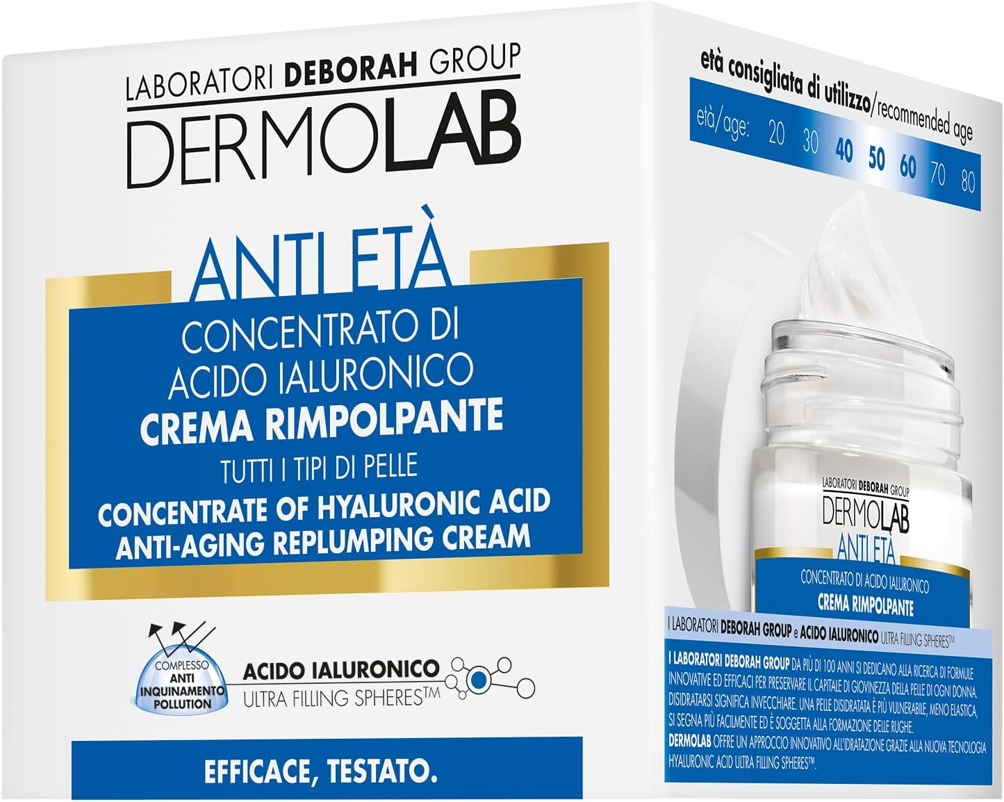 DERMOLAB Face Cream 50 Ml 5829 Antieta'Rimpolpante Face Care