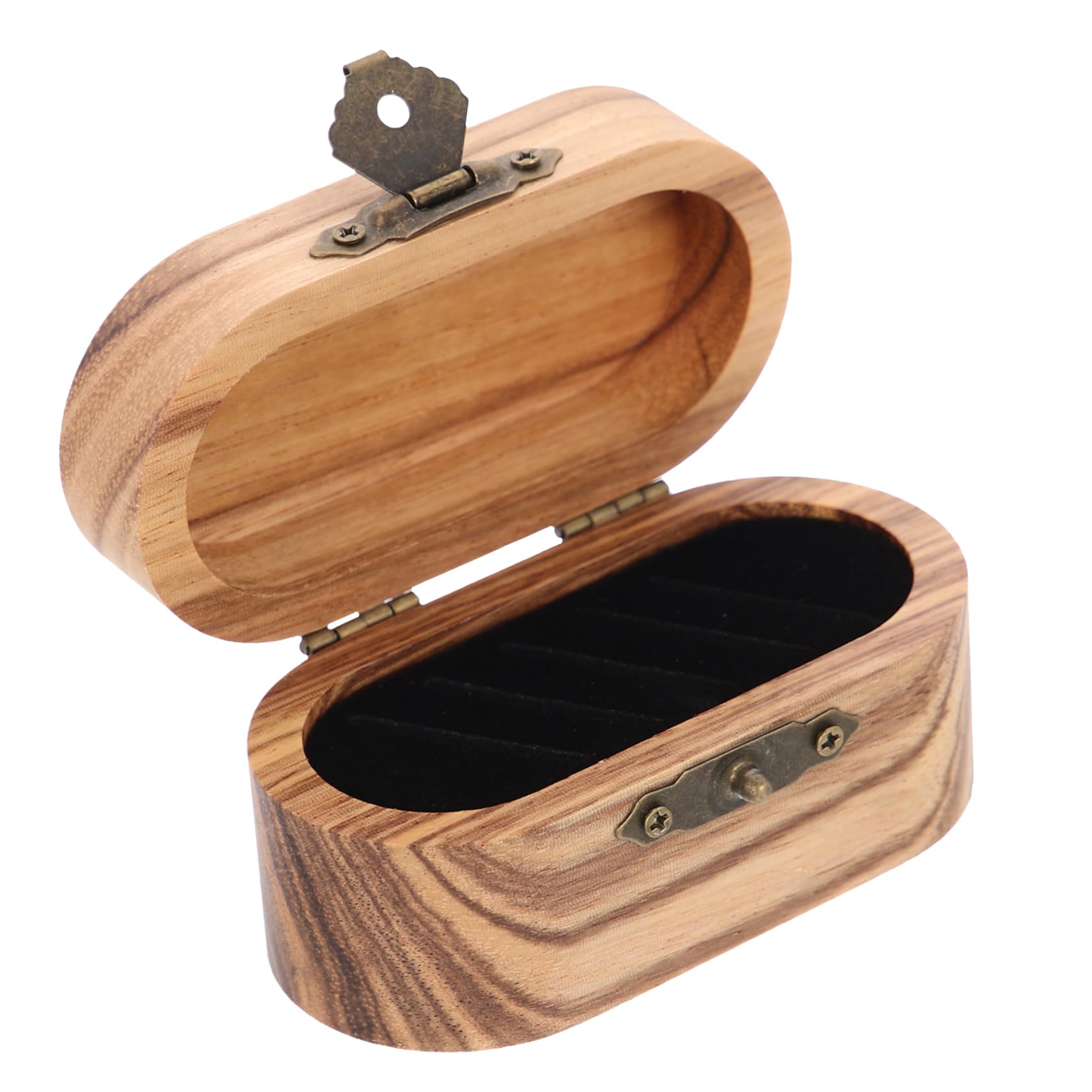 Kisangel Box Guitar Pick Storage Box Retro Case for Picks Smooth Polished Holder for Acoustic Electric Guitars for Travel Concerts and