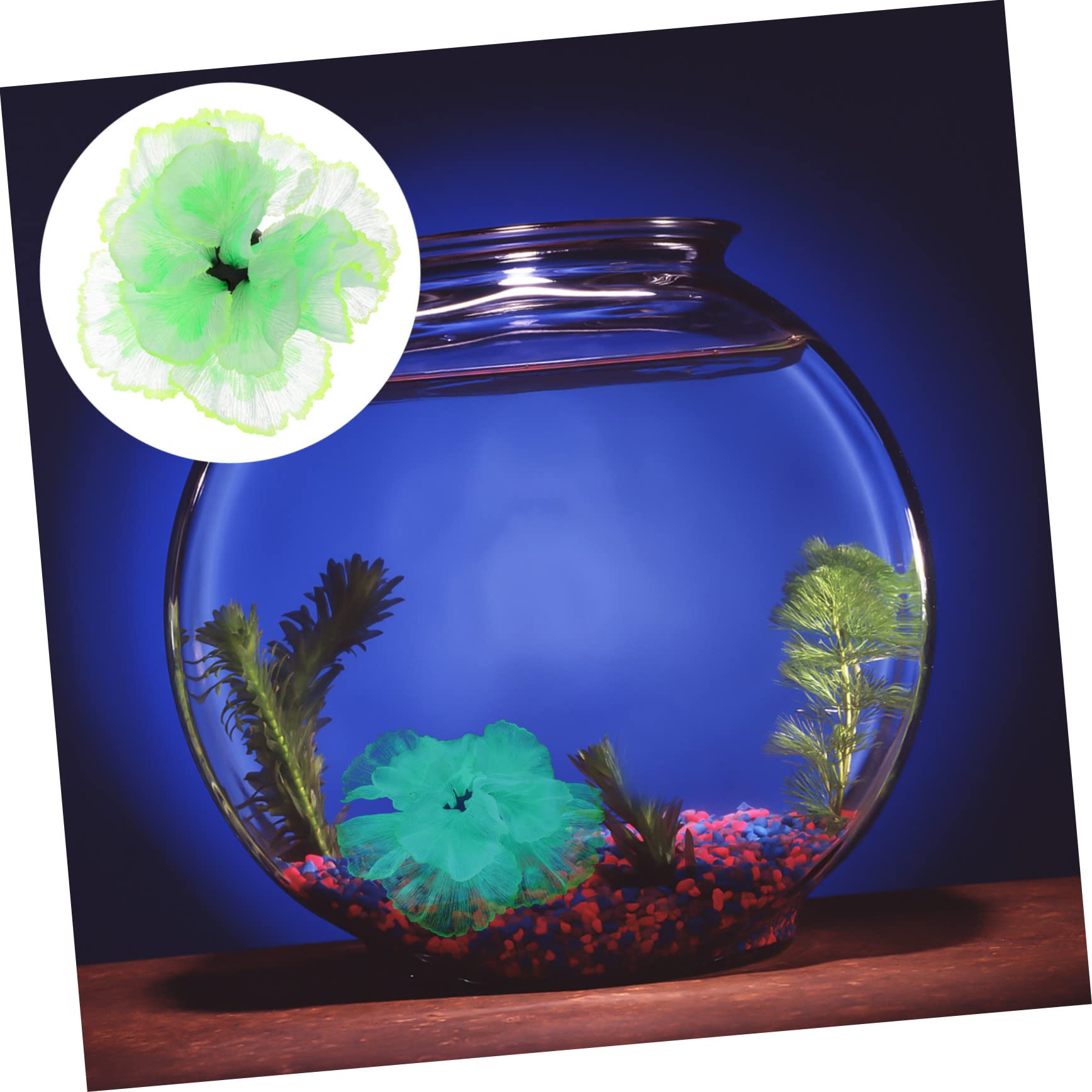 BESPORTBLE 3 Piezas Decoración Paisaje Acuático Planta Bonsai Plantas Decoración del Hogar Pequeña Planta Césped Agua Artificial Decoración Verde Plástico Silicona Pecera Familiar