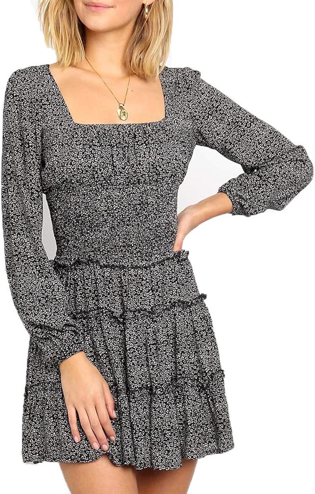 Square neck flowy dress Clearance