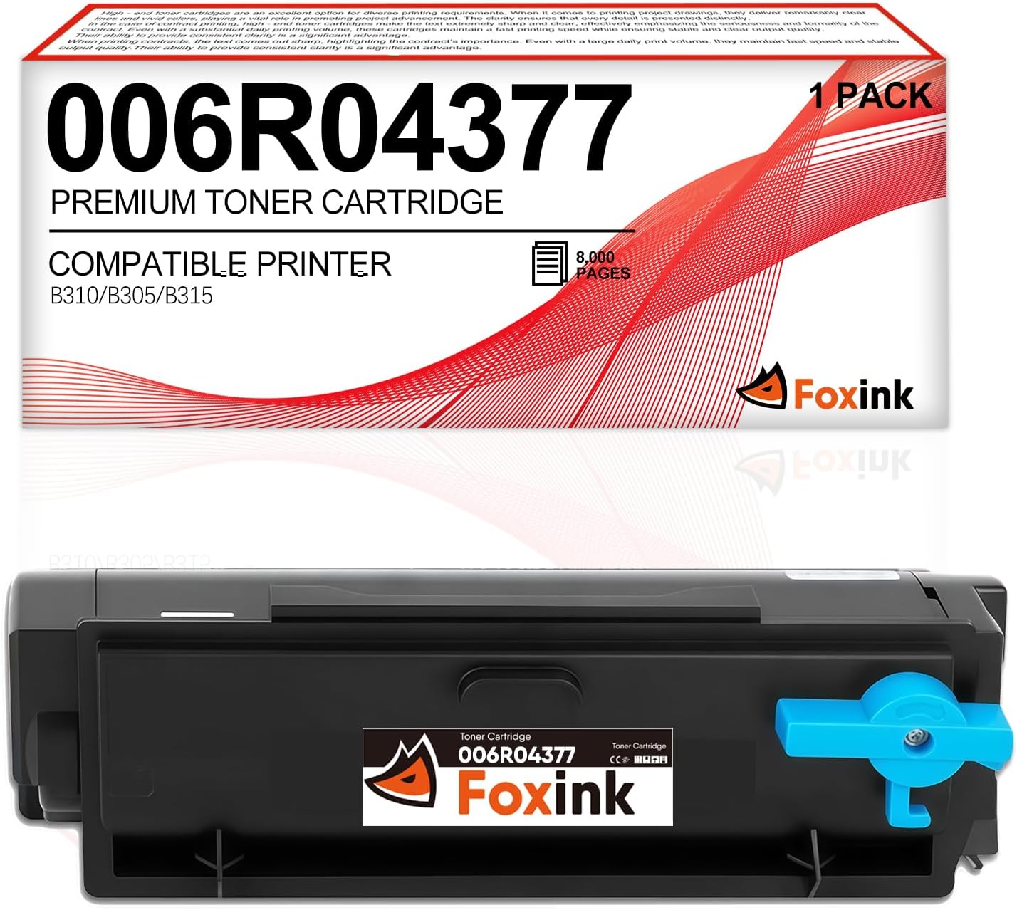B310 Toner Cartridge Replacement for Xerox B310DNI Toner Cartridge for Xerox B305 B310 B315 B305DNI B310DNI B315DNI Printer, 006R04377 Toner,8000 Pages,high yeild