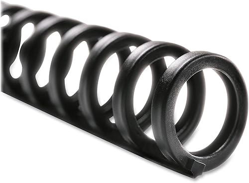 Swingline GBC - Espinas de encuadernación espirales bobinas, 516 pulgadas de diámetro, capacidad de 45 hojas, ProClick, negro, paquete de 25