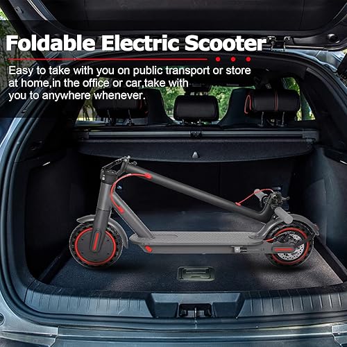 Miniatura 5 de Electric Scooter for Adults Teens - 350W Electric Scooter Up to 19Mph & 19-21Miles Range Sport Electric Scooters with Double Braking,8.5''Tires