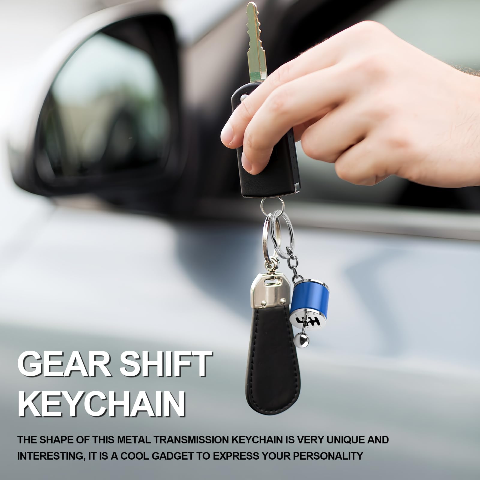 Gearbox Keychain,6-Speed Manual Transmission Gearbox Key Chain,Creative Gear Shifter Keychain,Stick Shift Keyring Car Fidget,Stress-Relieving Gear Shift Fidget Toy,Car Accessories — view 7