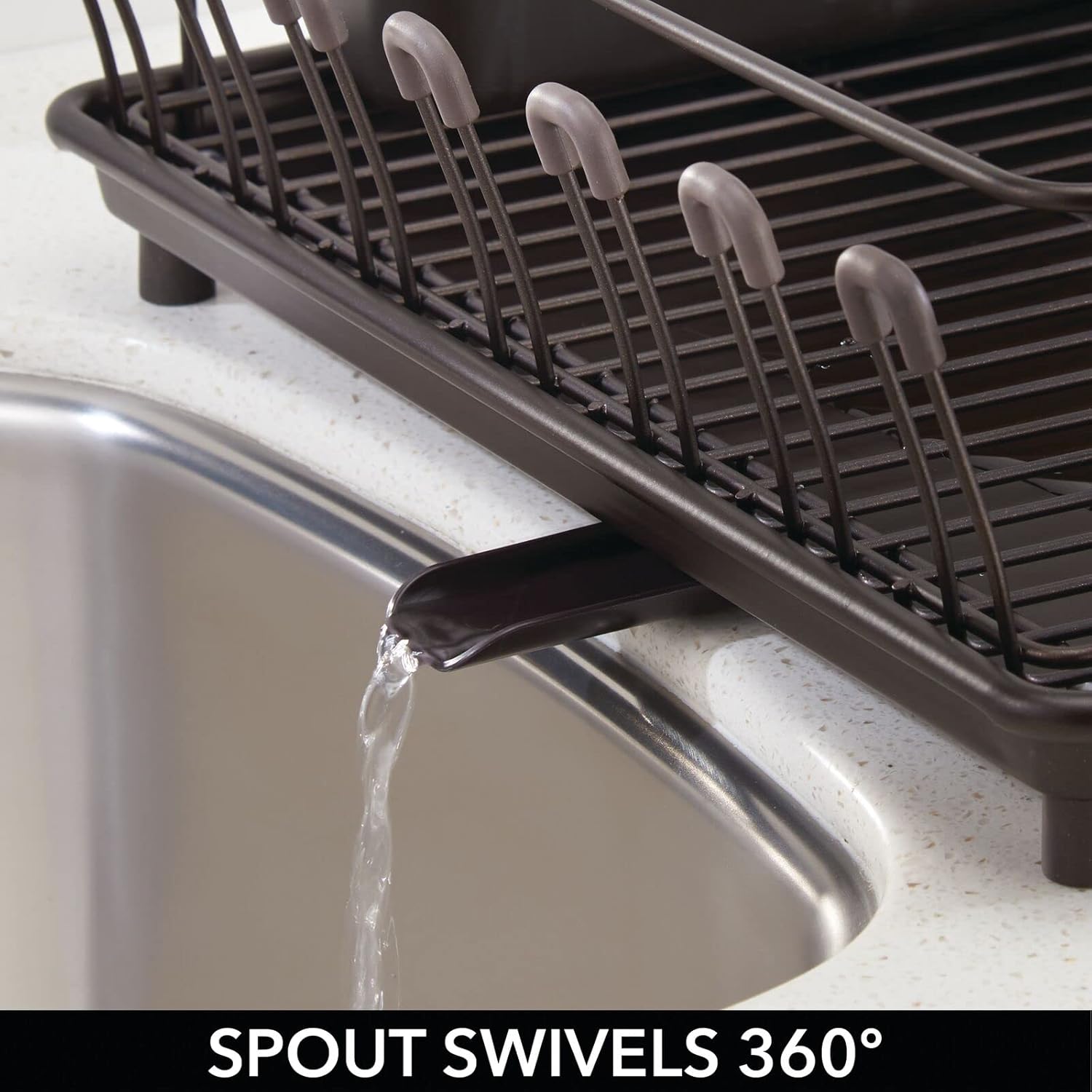 mDesign Alloy Steel Sink Dish Drying Rack Holder Iceland Ubuy