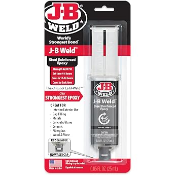 J-B Weld Original Cold-Weld Two-Component Epoxy System - Ultra Fast Curing Time - High Strength - Suitable for All Metals and
