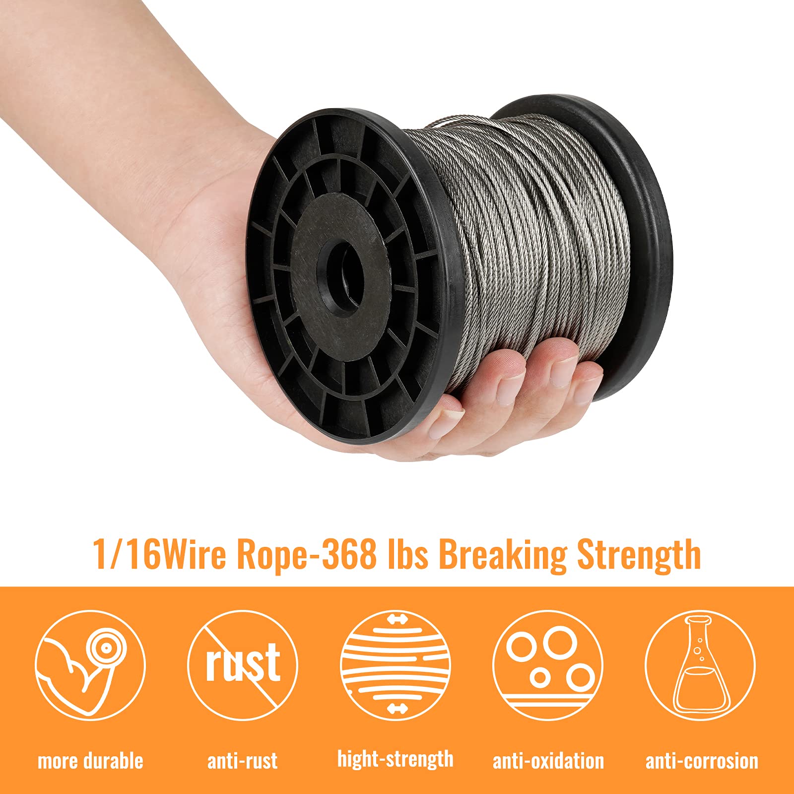 1/16 Wire Rope, 304 Stainless Steel Cable, Aircraft Lesotho - View #8