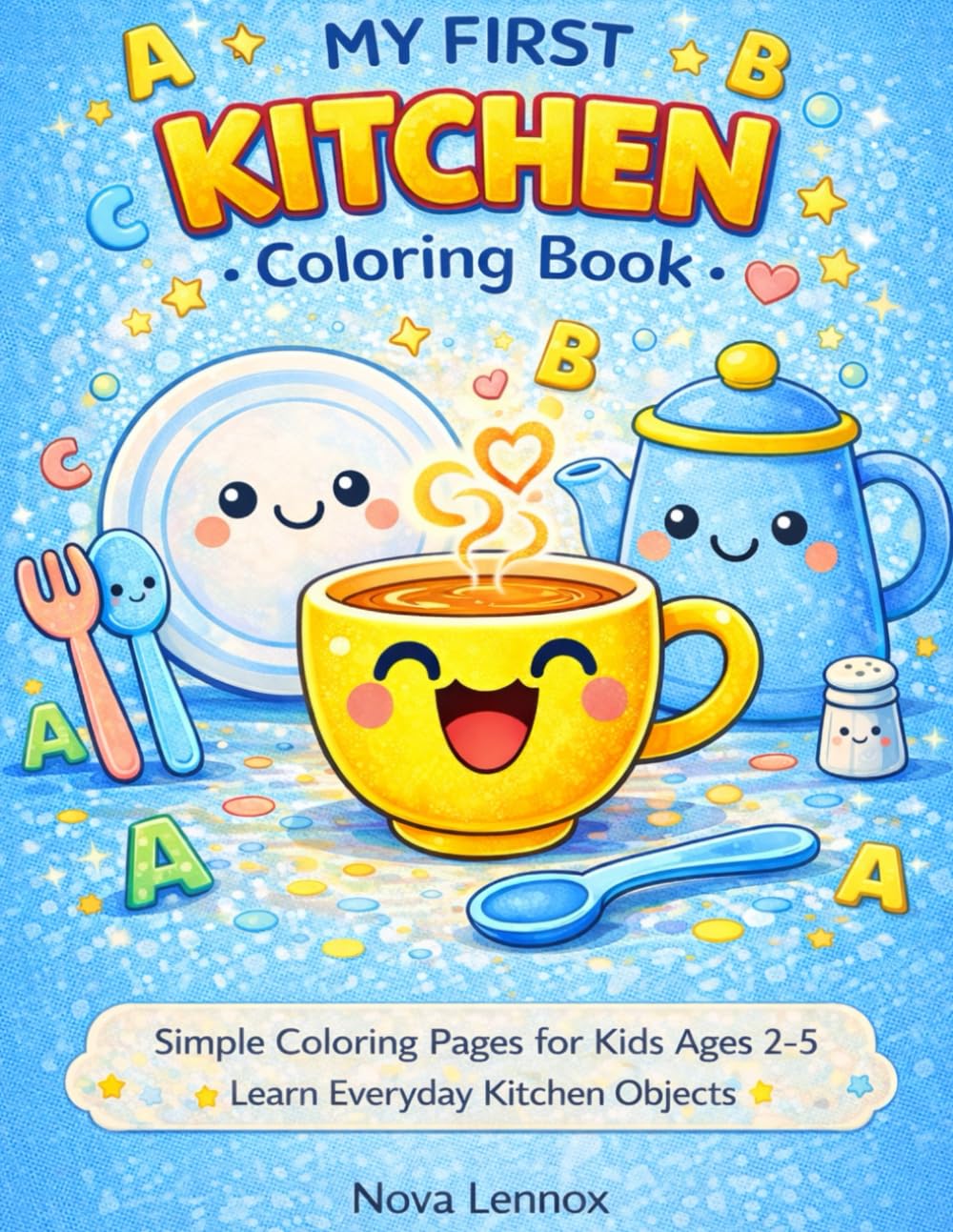 My First Kitchen Coloring Book: Simple Coloring Pages for Kids Ages 2–5 to Learn Everyday Kitchen Objects (My First Kitchen Series)