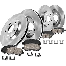 Callahan Brake Parts Front and Rear Brake Kit For 2001 2002 2003 2004 2005 2006 Mitsubishi Montero Replacement Brake Rotors and Ceramic Brake Pad