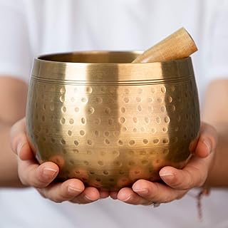 Sponsored Ad - Meditative Himalayan Singing Bowl with Mallet and Cushion ​-Tibetan Sound Bowls for Energy Healing, Mindful...