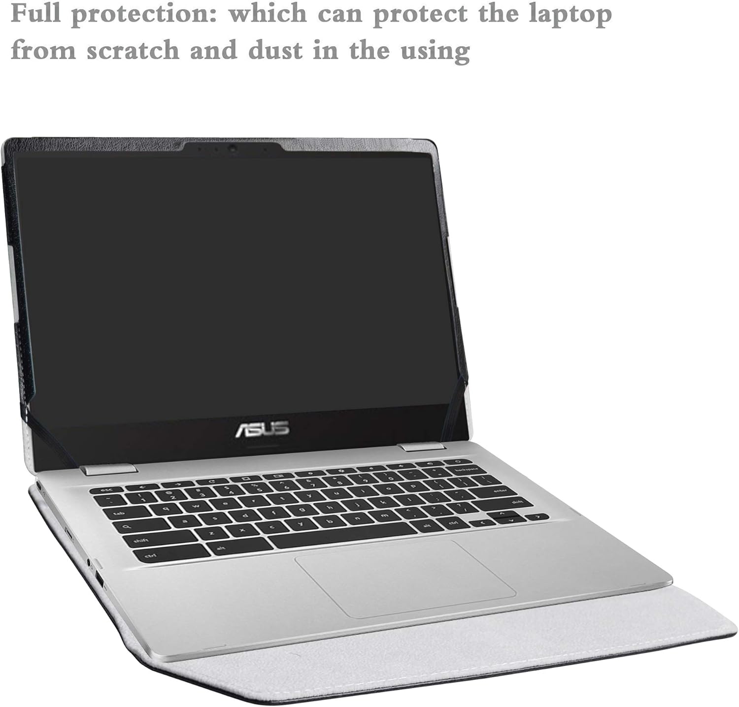 Alapmk Protective Case for ASUS Chromebook C423NA/Vivobook S 14X OLED S5402/Zenbook Pro 14 Duo OLED UX8402 & case for Acer Chromebook Spin 514 CP514-1H CB514-2H 14",Black
