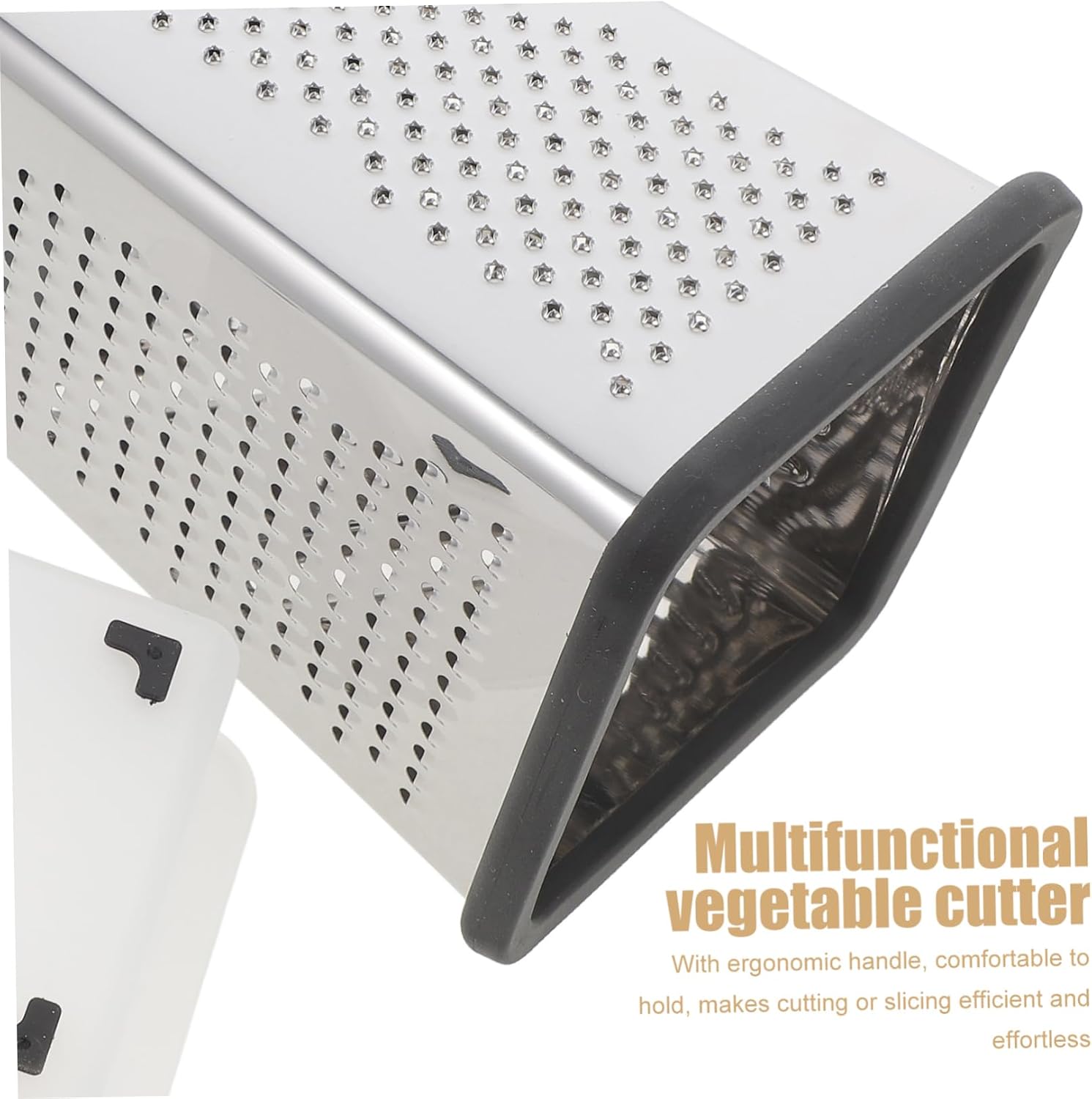 Hand Grater Sided Kitchen Cheese Shredder Multi-functional Box Grater for Vegetables and Fruits Safe to Use Convenient Storage Design