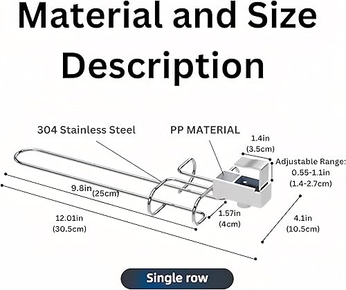 Miniatura 2 de Abbey'sHome shop Juego de 2 estantes ajustables para colgar debajo del gabinete, soporte para copas de vino, soporte para copas de vino, sin