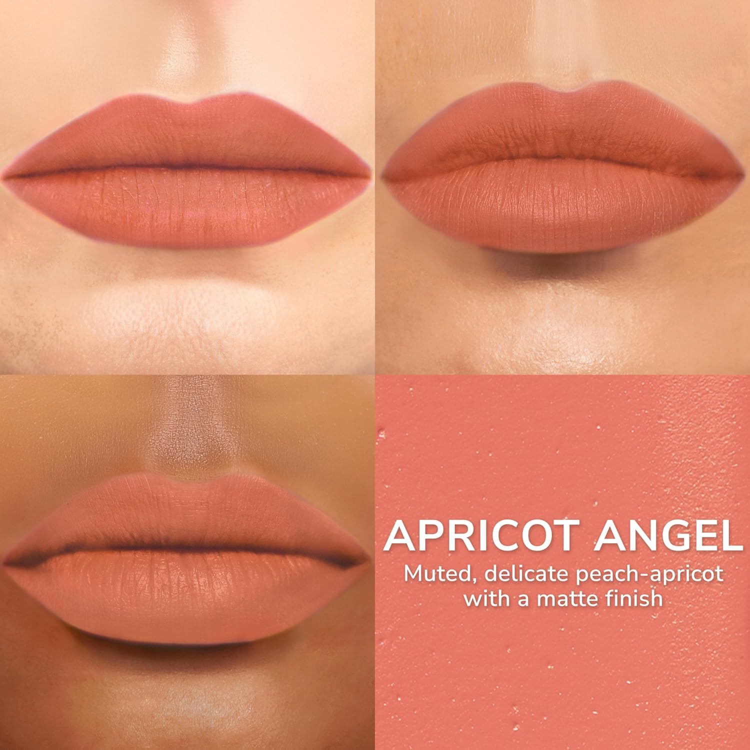 SeneGence LipSense HydraMatte Long-Lasting Liquid Lipstick – Apricot Angel, 0.25 Fl Oz. Up to 6-Hour Wear. Waterproof. Transfer-Proof Cream-to-Matte. Hydrating. Vegan. Alcohol-Free.
