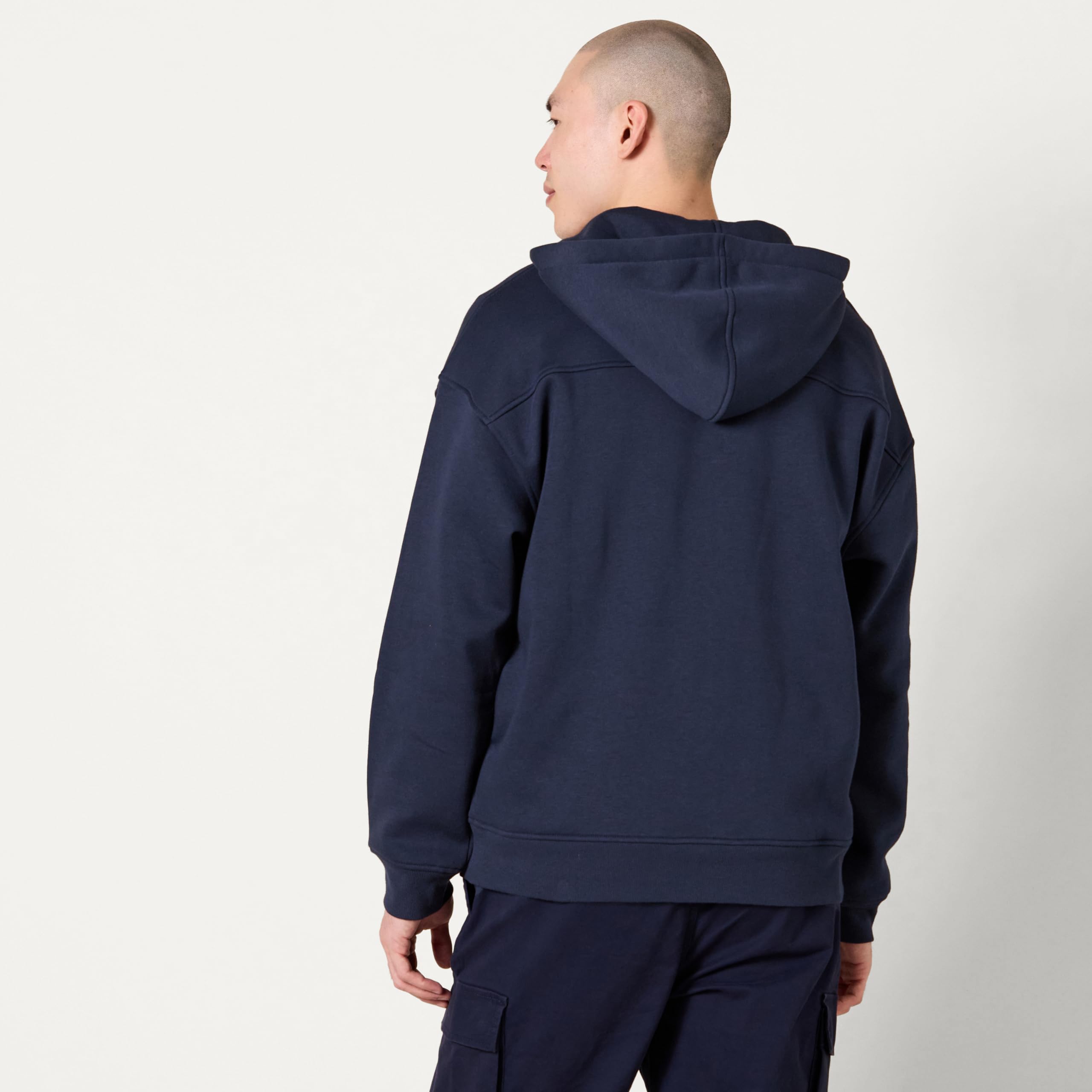 Amazon Essentials Hombre Sudadera con Capucha de Corte Holgado y Cierre Corto