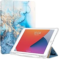 Vista 17 de Funda de 10.2 pulgadas para iPad con soporte para lápiz, funda con activación/suspensión automática para iPad de 9ª/8ª/7ª