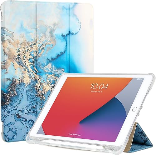 Miniatura 17 de Funda de 10.2 pulgadas para iPad con soporte para lápiz, funda con activación/suspensión automática para iPad de 9ª/8ª/7ª