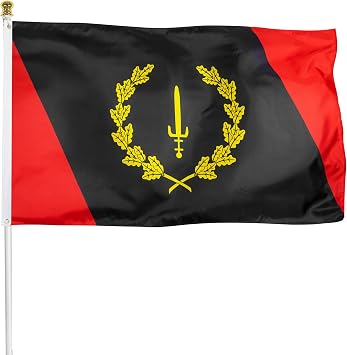 XIFAN Premium Black American Heritage Flag 1967, 3x5 ft Pan African Flag Banner, Afro Soulaan Heritage Design, Black History Month Decoration for Juneteenth, Wall, Classroom, School, Indoor, Outdoor