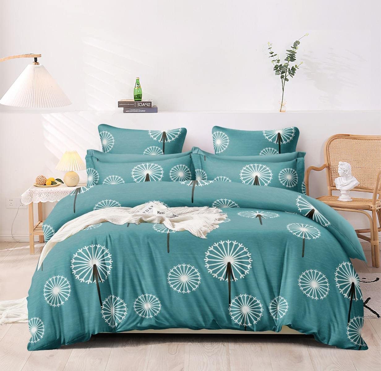 Harbell Home 400 TC Premium Cotton King Size 72 x 78 All Around Double Bed Elastic Fitted Bedsheet with 2 Large Pillow Covers Fits Up to 10 Inches Mattress. (Design 7) (B0B5FZS951) Amazon Price History, Amazon Price Tracker