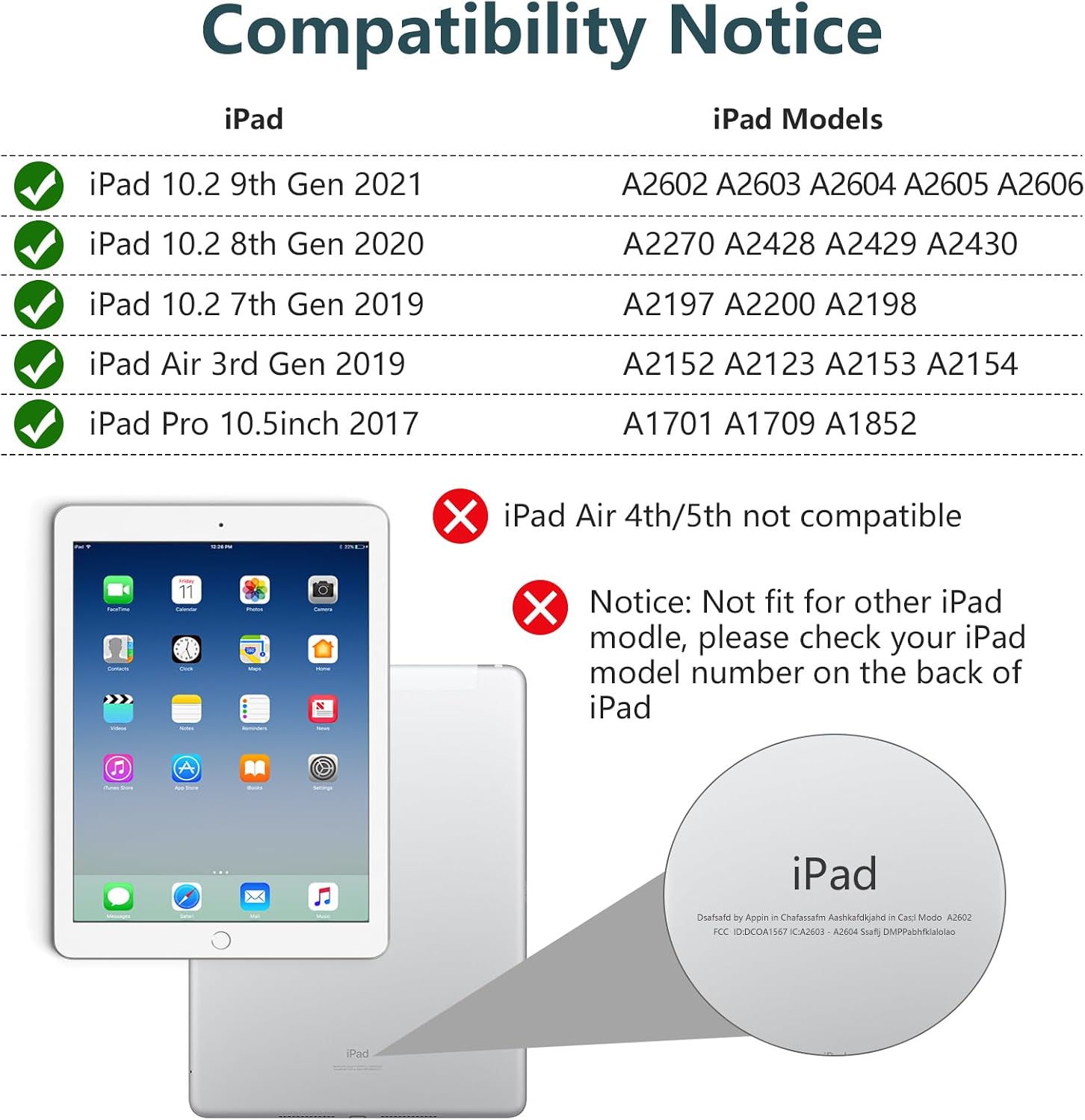 TaIYanG Keyboard Case for iPad 9th 8th 7th Generation,Smart Detachable Bluetooth Keyboard for iPad Air 3rd Gen/iPad Pro 10.5"/iPad 10.2” Case with Pencil Holder, Auto Wake/Sleep Function, Dark Green