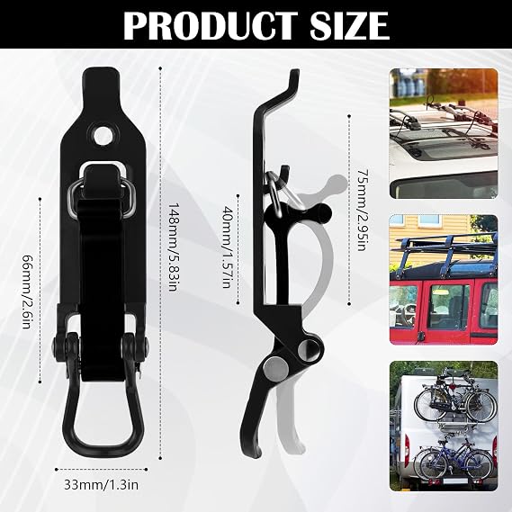 Car Shovel Holder, 6PCS Shovel Holder For Roof Rack Wall Shelf Car Transporting Storage Shelf Roof Rack Shovel Adjustable Metal Holder Car Roof Box Rack Accessories For Truck Boat Tool