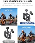 TELESIN Camera Clamp Mount Handlebar, Dual 360 Ball Head Gripper Go pro Bike Mounts Motorcycle Accessories for DJI Osmo Pocket 4 3/ DJI Action 6/Action 5 Pro/Osmo Nano/Hero 13 12 11 10 9/Insta360 X5