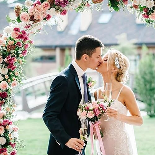 Miniatura 6 de 6 peines laterales de hojas con diamantes de imitación dorados con dientes, accesorios para el cabello para mujeres, niñas, novias, damas de honor