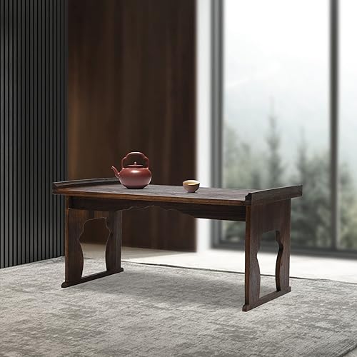 Miniatura 4 de Escritorio plegable para computadora portátil para cama, bandeja de desayuno en la cama, mesa de pie de estilo japonés para té y café, mesa de altar