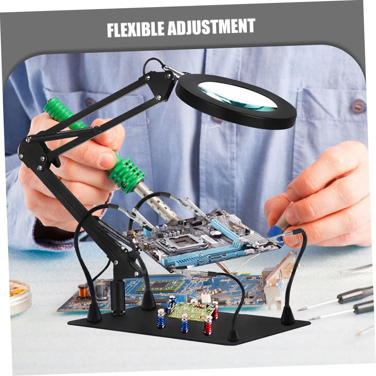 6pcs Welding Accessories Soldering Fixture Clamps Third Hand Soldering Iron for Circuit Board Repair