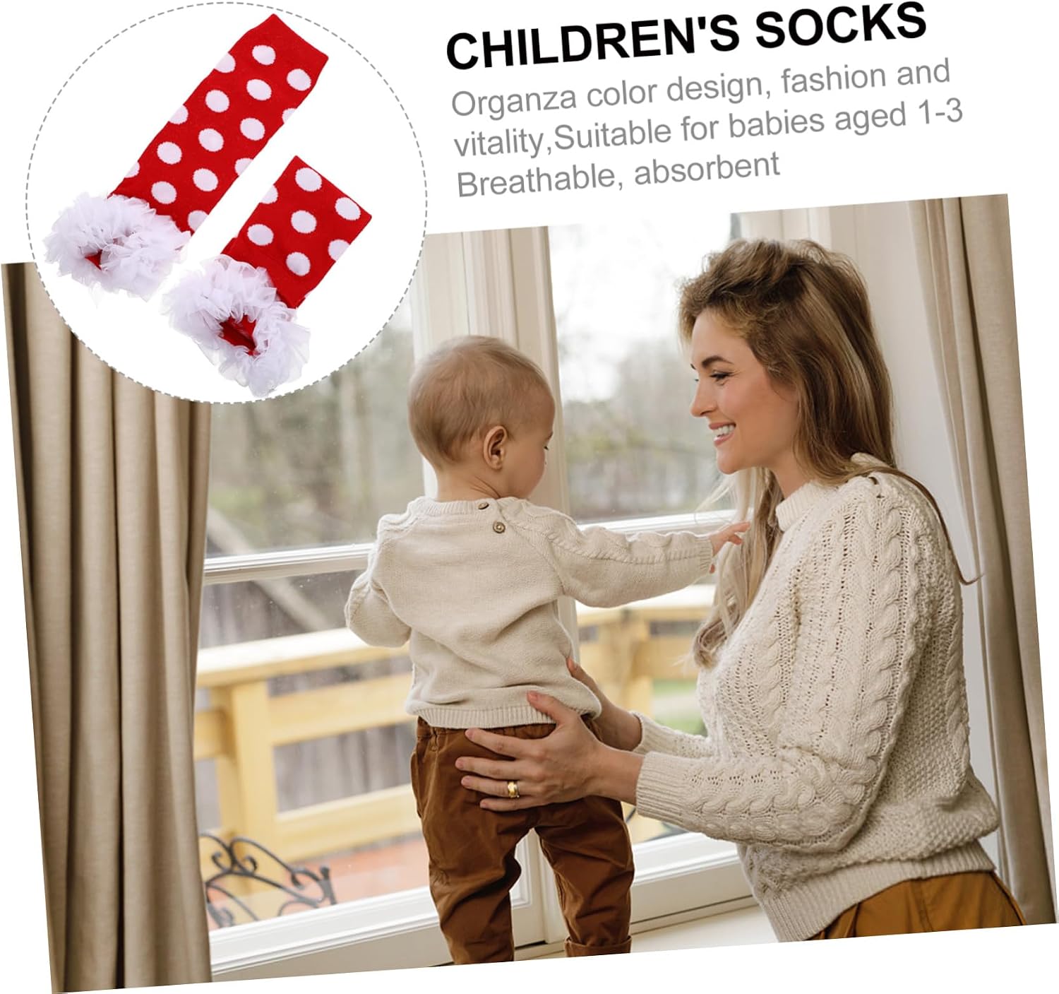 BESTYASH Comfortable Leg Warmers Soft Cotton Foot Covers with Cute Design for Toddlers Breathable Elastic Winter Accessories for Indoor Outdoor Wear