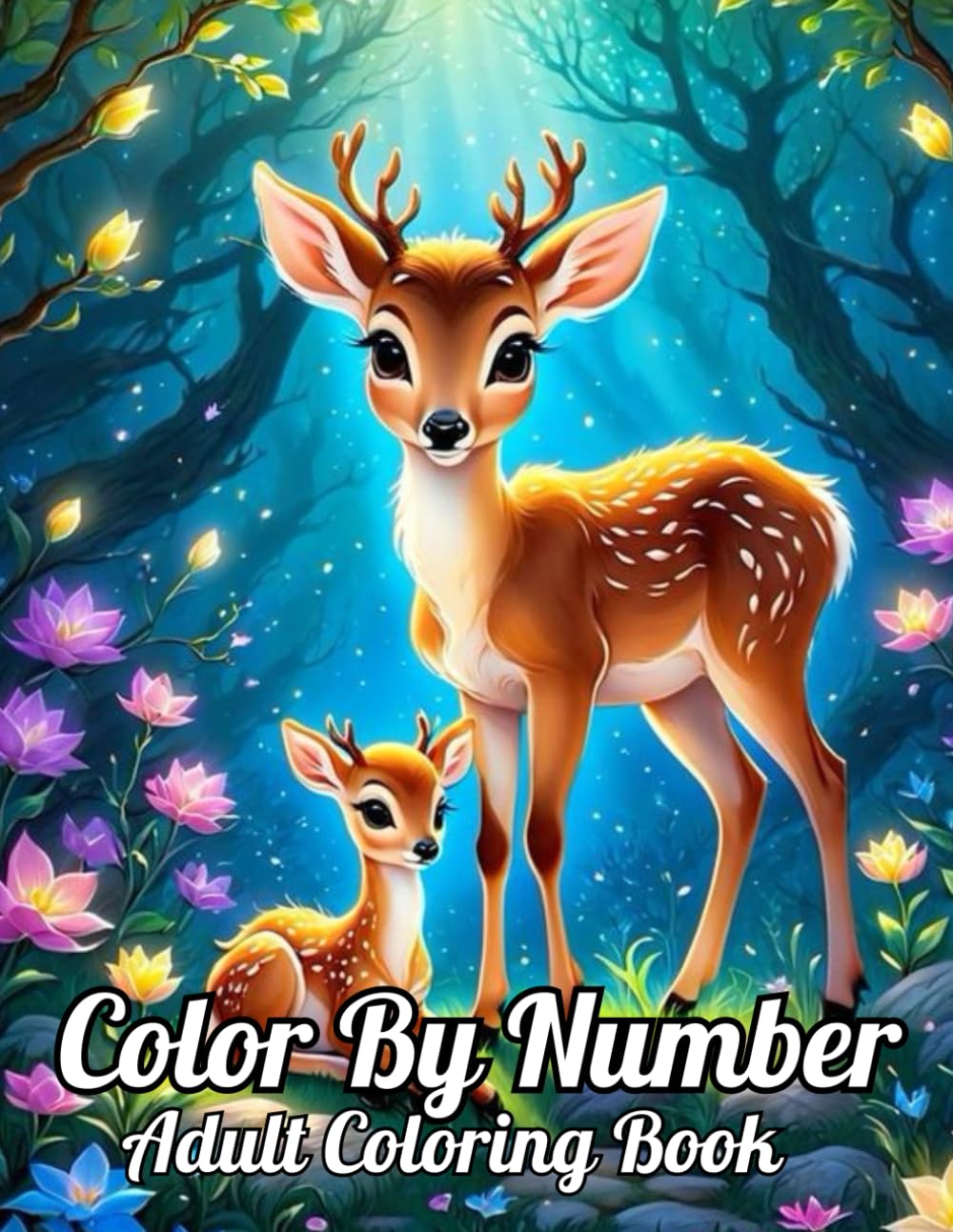 Color By Number Adult Coloring Book Large Print 100 Page Color By