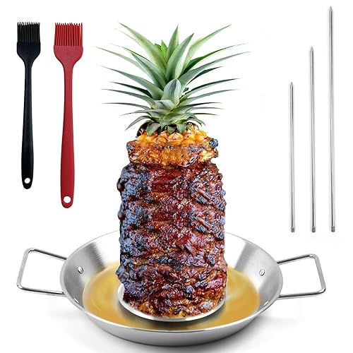 Fengzhe Al Pastor Skewer for Grill：Stainless Steel Vertical Skewer, Brazilian