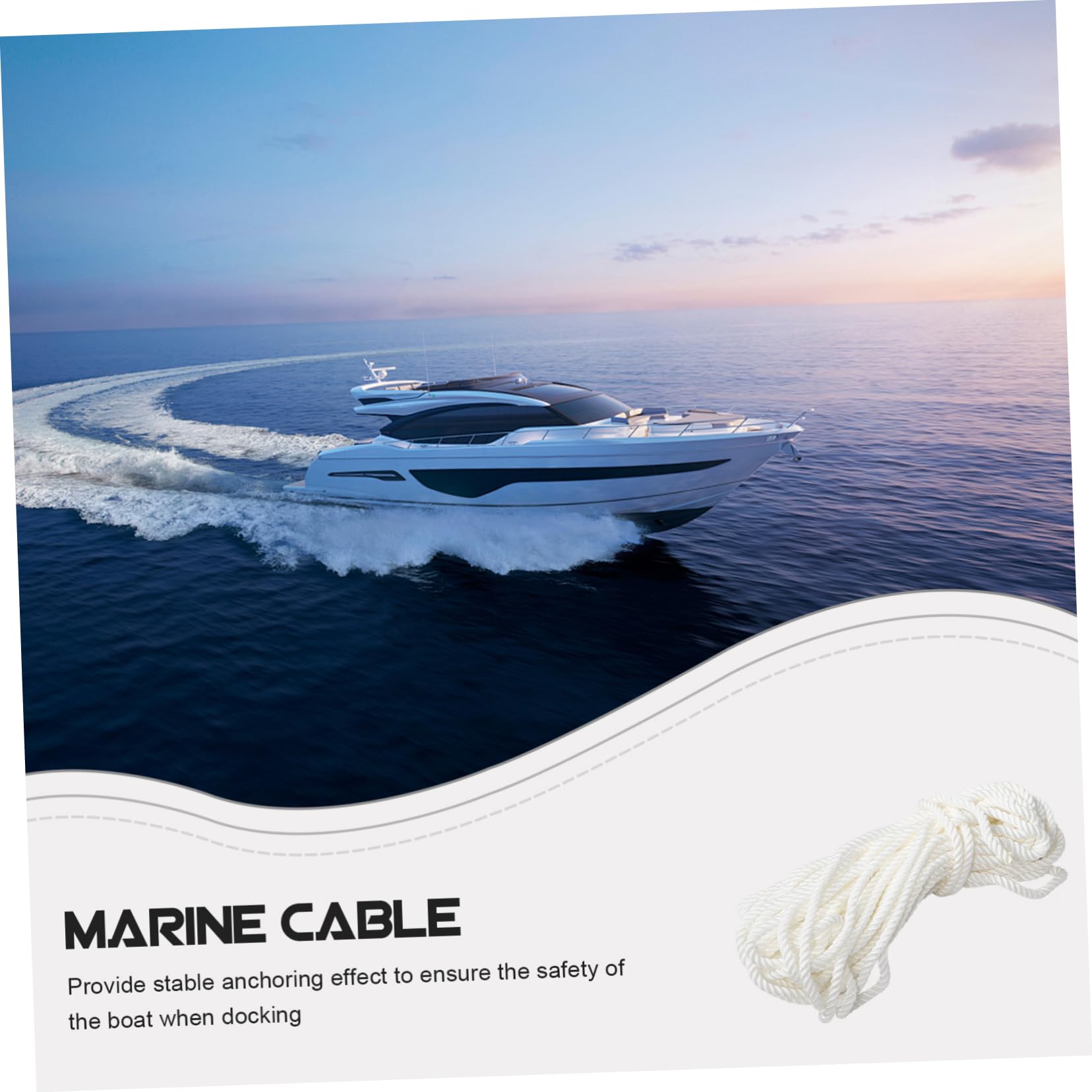 1rolle Nylonseil Strapazierfähige Weiße Leine Für Bootsanlegungen Mooring Und Ankern Vielseitig Einsetzbar Für Yachten Und Boote