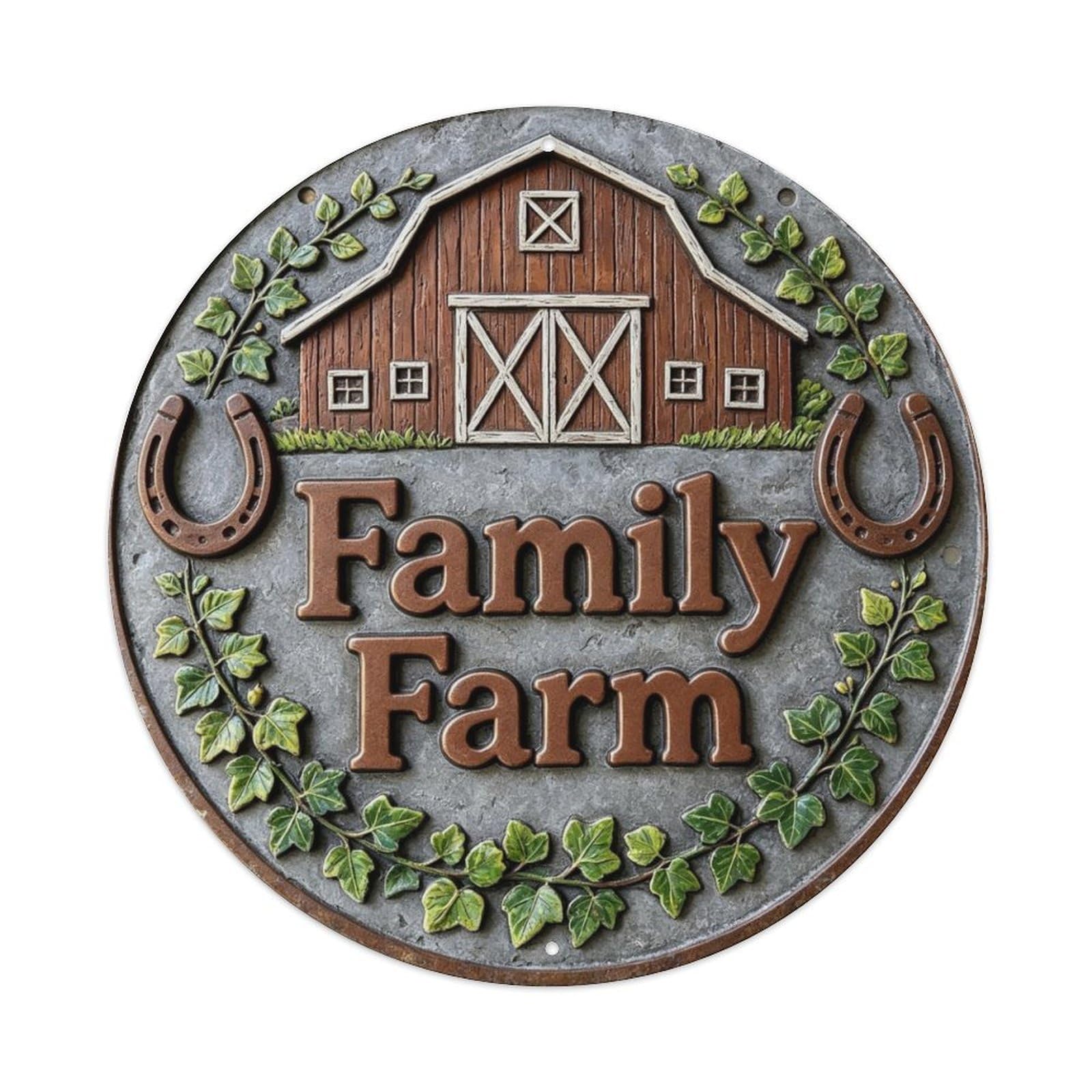 Family Farm Metal Tin Sign Plaque