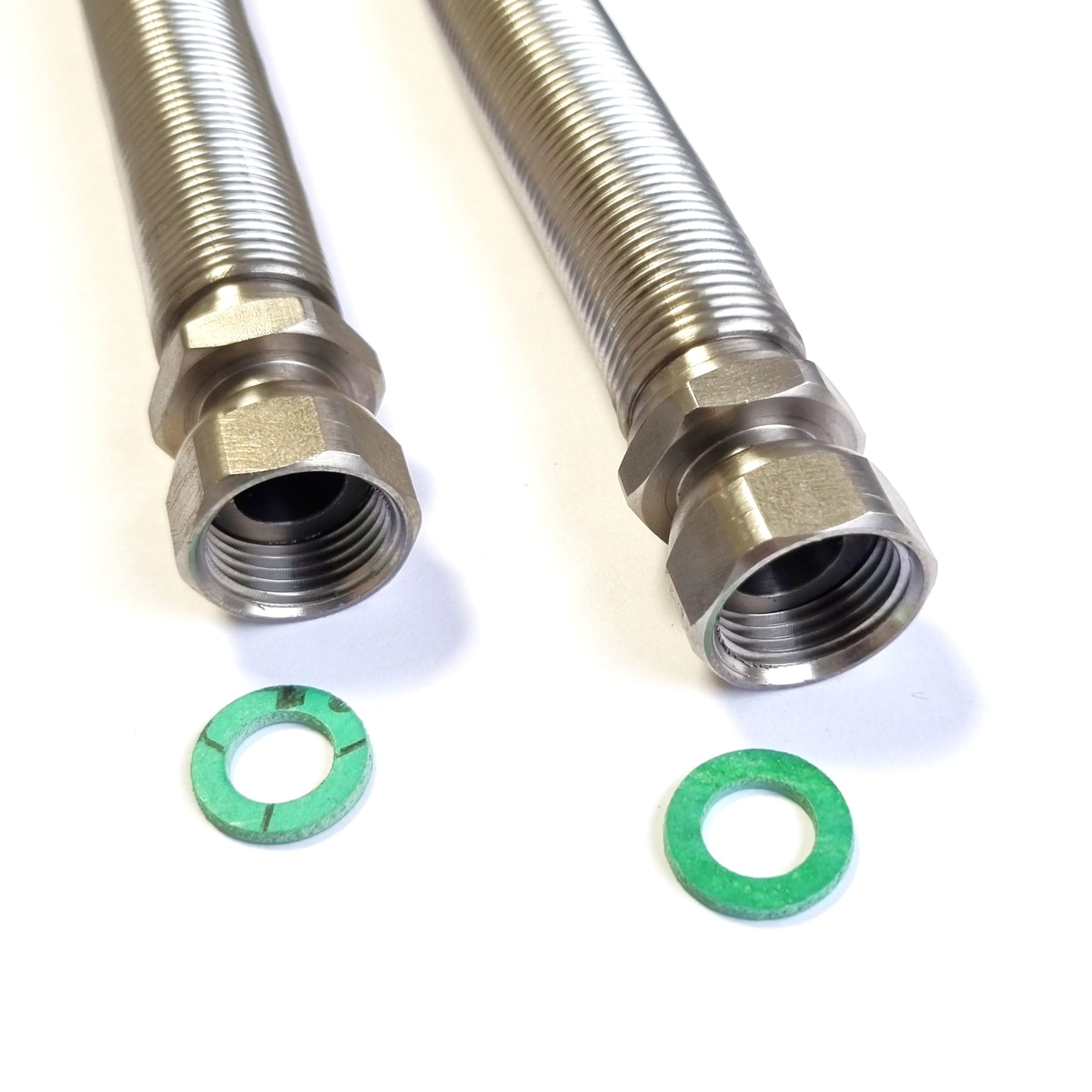 Tubo corrugato DN25 1" ÜM x 1" ÜM estraibile da 500 mm – 1000 mm tubo solare in acciaio inox