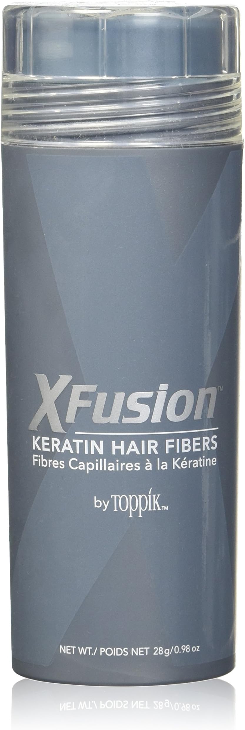 XFusion Keratin Hair Fibers - Black - Thickens Balding or Thin Hair - 25g