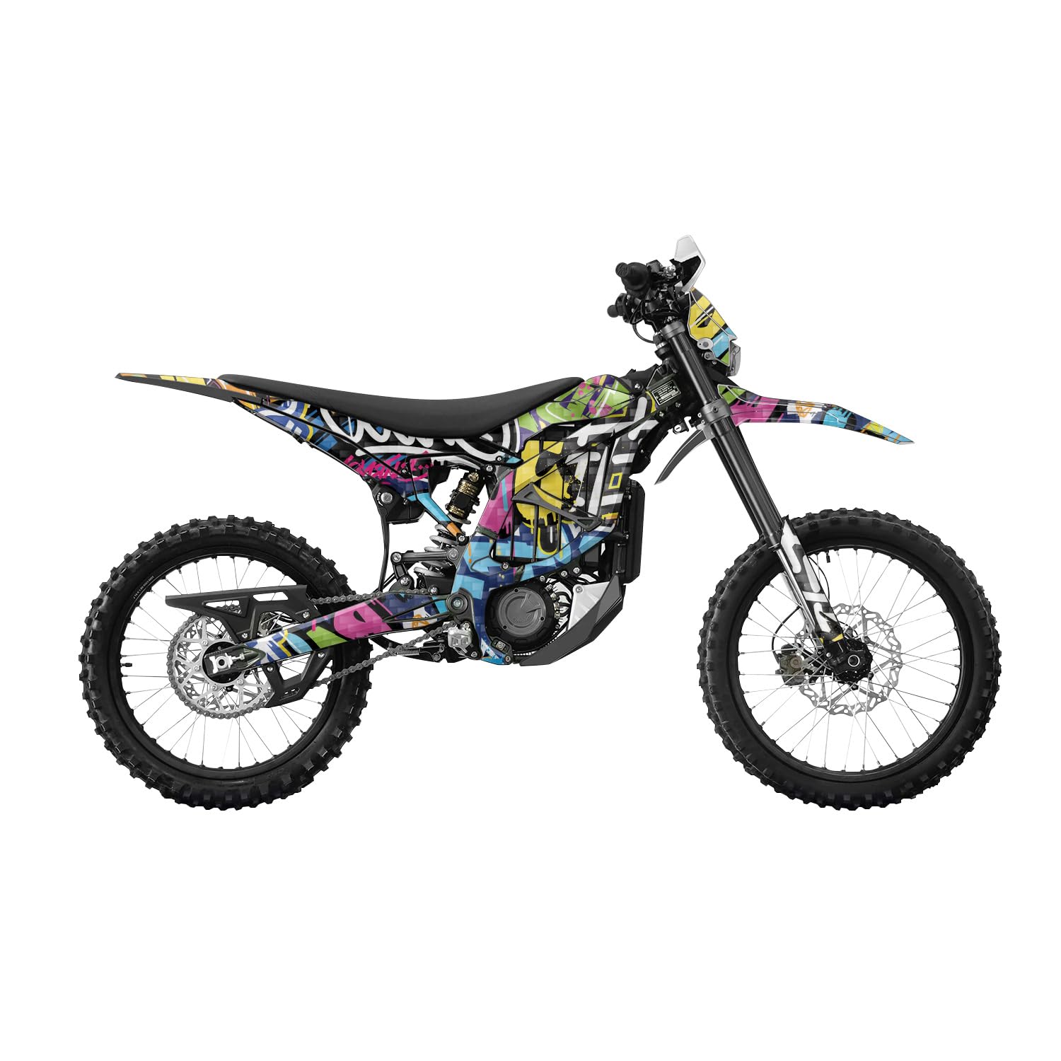 Carbon Fiber Surron Ultra Bee Graphics Kit Wrap - Just Paint - Sur-Ron Skin - Premium 3M Vinyl Protective Wrap Decal Cover - Easy to Apply | Crafted in The USA by MightySkins