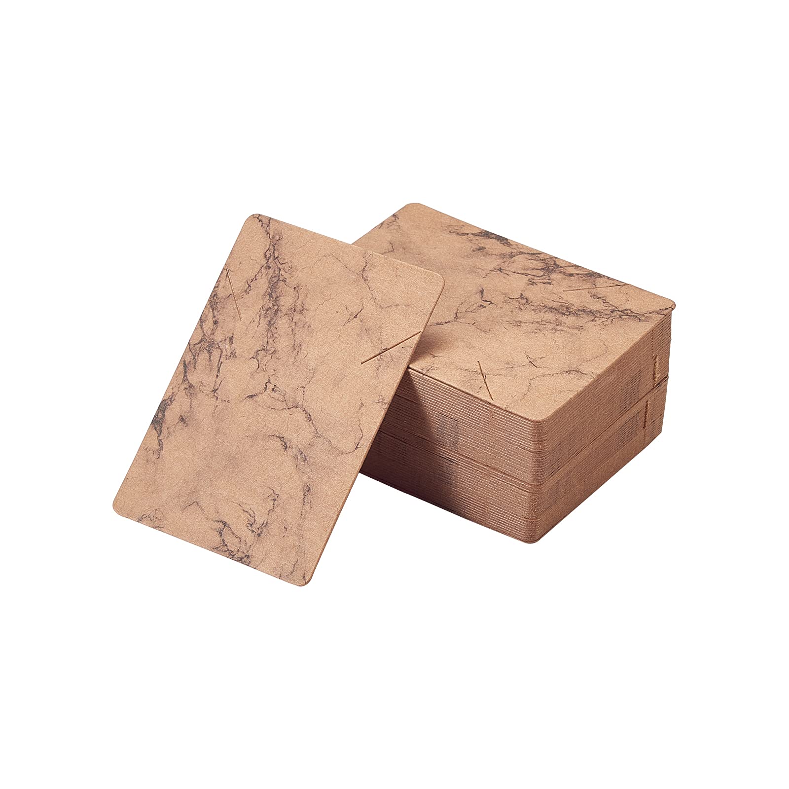Airssory 100 Pcs 2.8 x 2 Inch Marble Design Cardboard Display DIY Handmade Packing Cards Rectangle Holder for Necklace