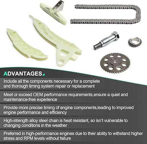 Miniatura 5 de Kit de cadena de distribución para 2007 2008 2009 2010 2011 2012 para Mini Cooper 1.6L L4 DOHC