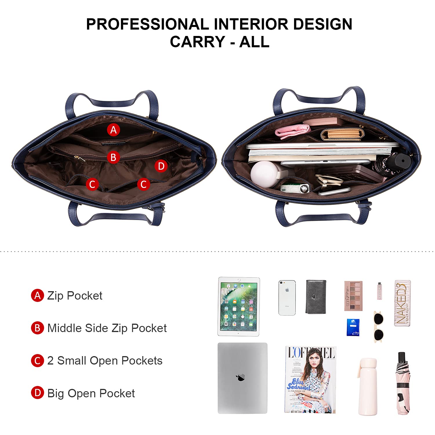 LOVEVOOK Purses and Handbags for Women Fashion Tote Bags Shoulder Bag Top Handle Satchel Bags | Purses, Handbags, Fashion, Top Handle, Purses, Handbags: Navy Blue