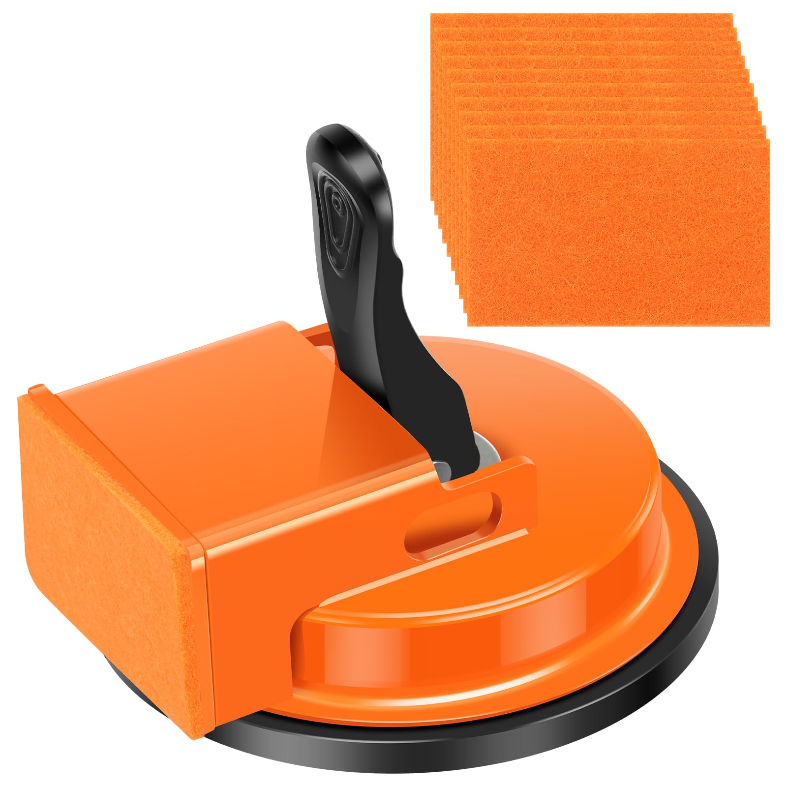 Patnfr Orange Floor Gap Fixer Tool For Laminate Laminate Flooring Tools With Suction Cup Heavy-Duty Floor Gaps Repair Tool With 10 Cushioning Pad Vinyl Laminates Plank Floors Repair, Installation Maintenance Gaps