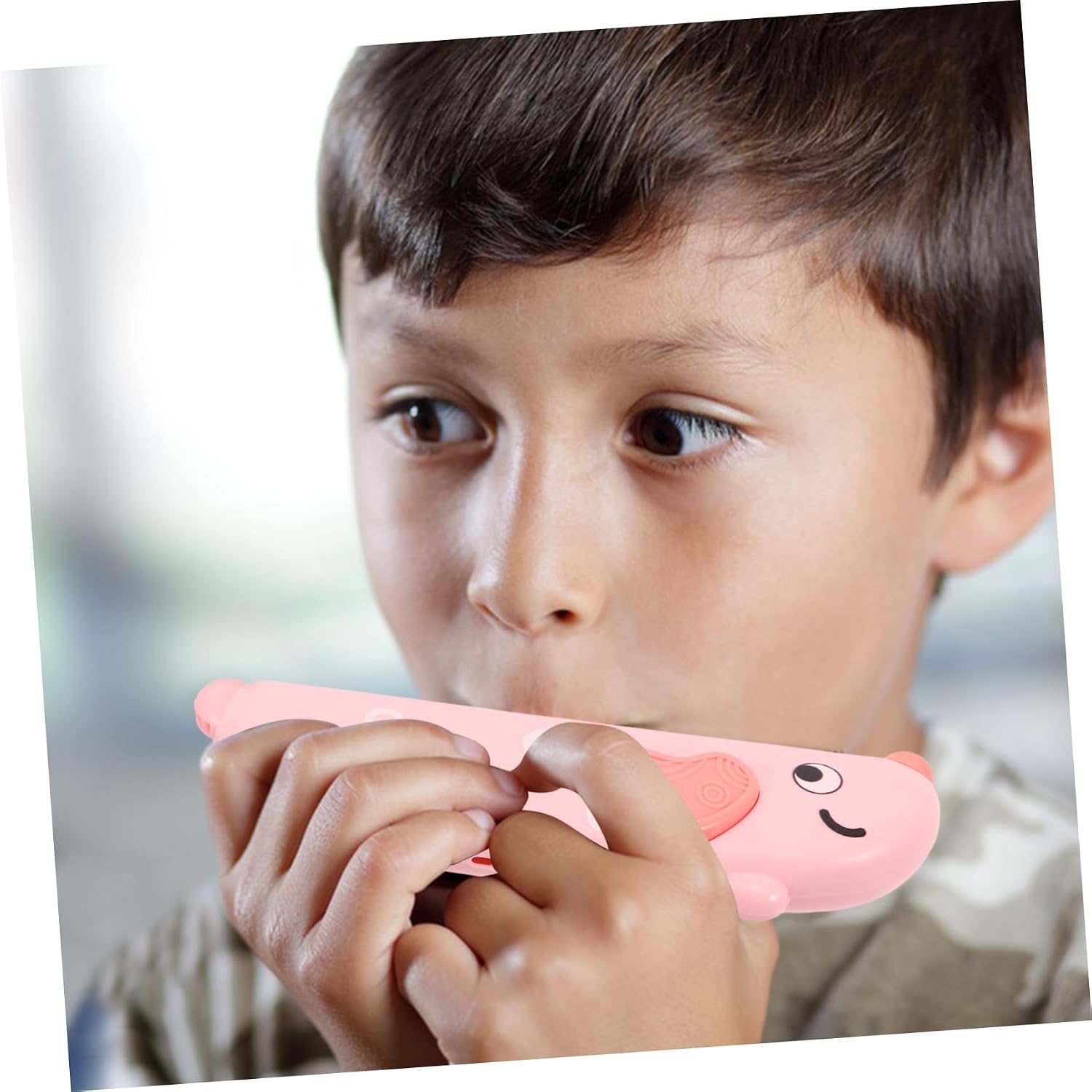 VICASKY 16hole Boys and Girls Harmonica Cartoon Mouth Organ for Early Education Washable Design for Breath Control Enhancement Portable Musical Instrument for and Outdoor Activities