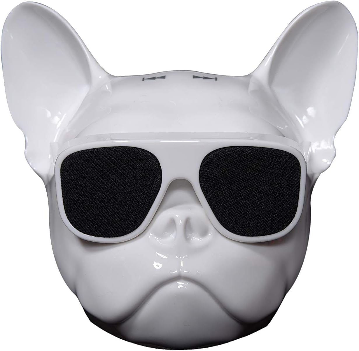 Hati Bluetooth Speaker Dog Head Stereo Bass Portable Wireless 10W Speaker Bluetooth 4.1 Outdoor (White)